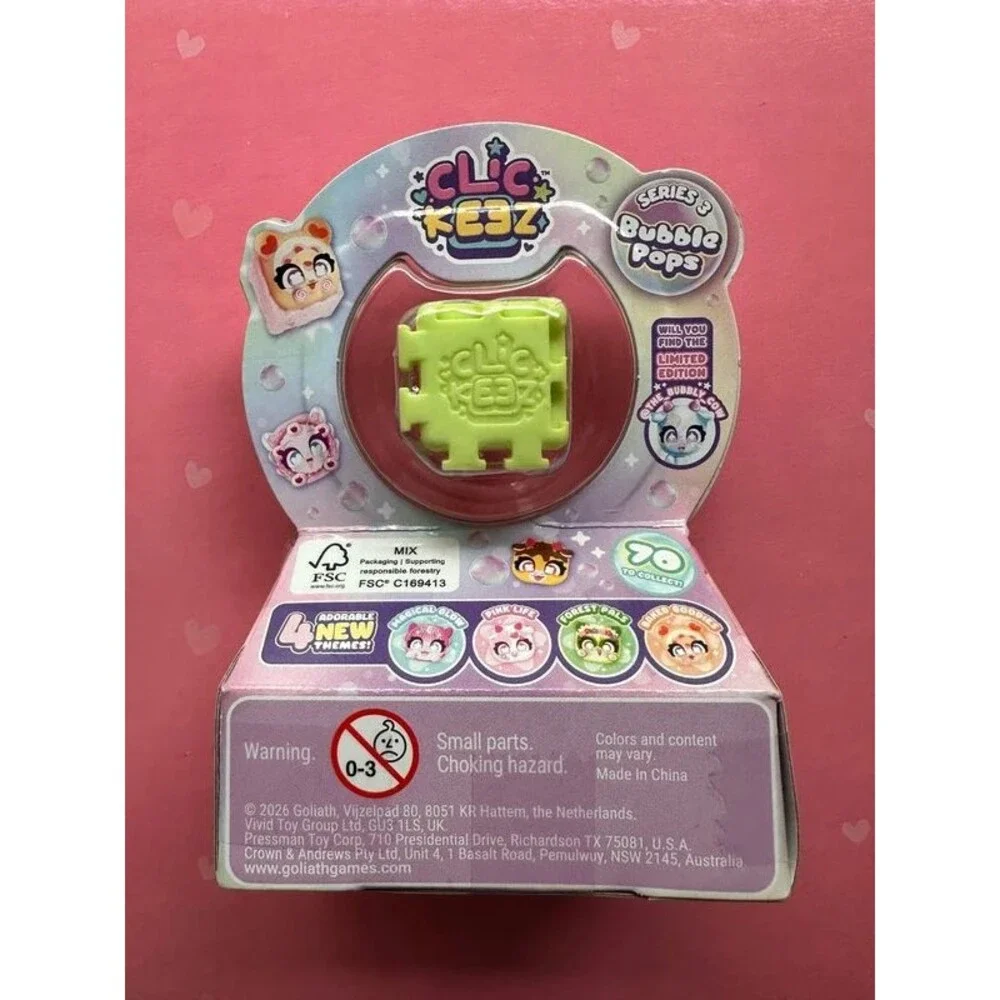 Clickeez 2-Pack Bubble Pops - Pop Click Keys Mystery